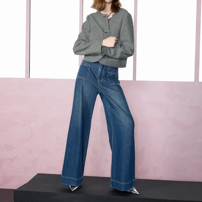 3COLOUR Jeans Women's Marine Blue-4