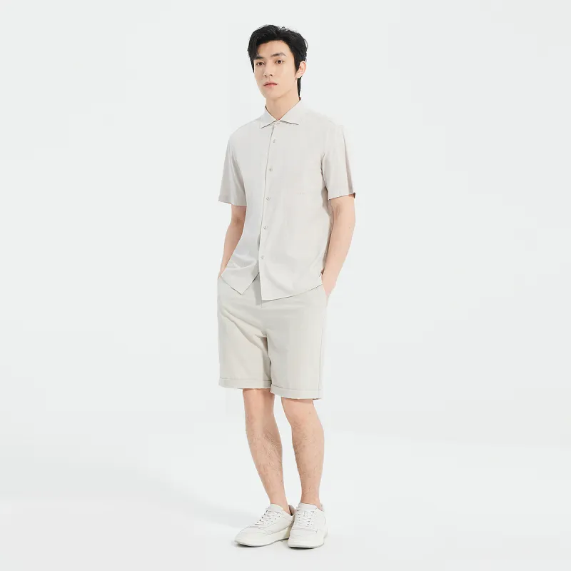 LESS IS MORE Shirt Men's Light Khaki-6