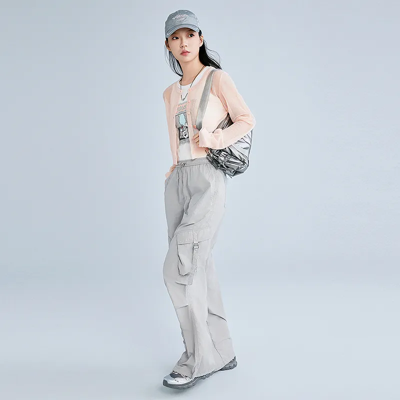 LEDIN Cargo Pants Women's Silver-3