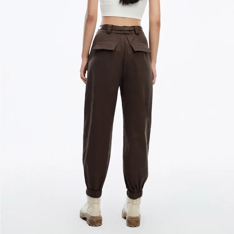 ONLY Casual Pants Women's E09 Chocolate Brown-3