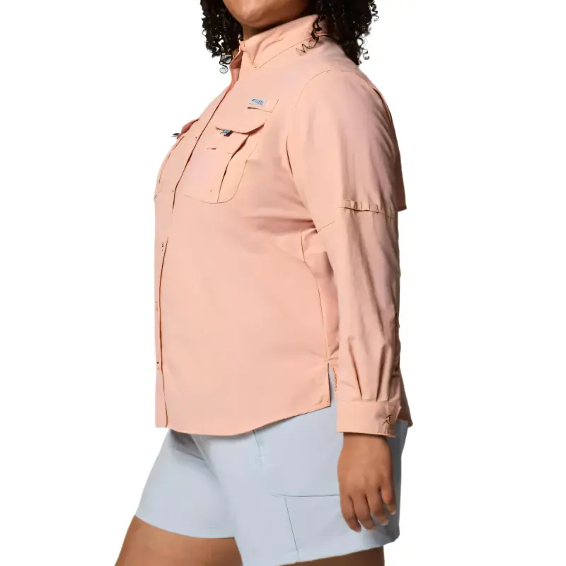 Columbia PFG Bahama 2 Omni-Shade Shirt Women's Artificial Pink-2