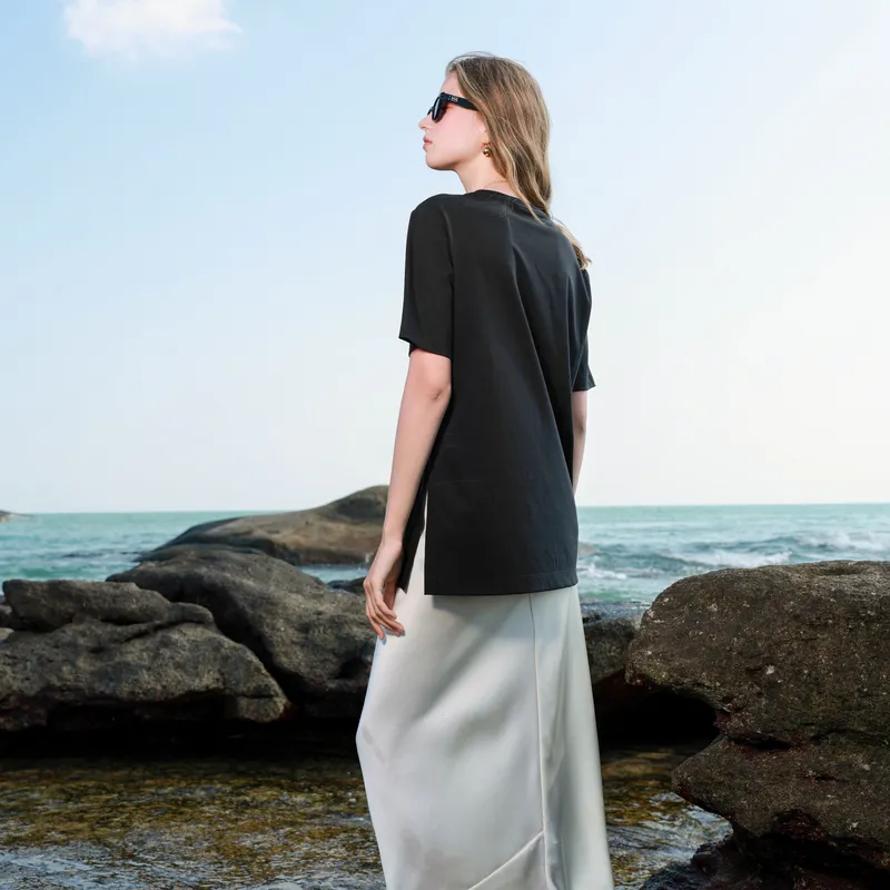 3COLOUR T Shirt Women's Classic Black-4