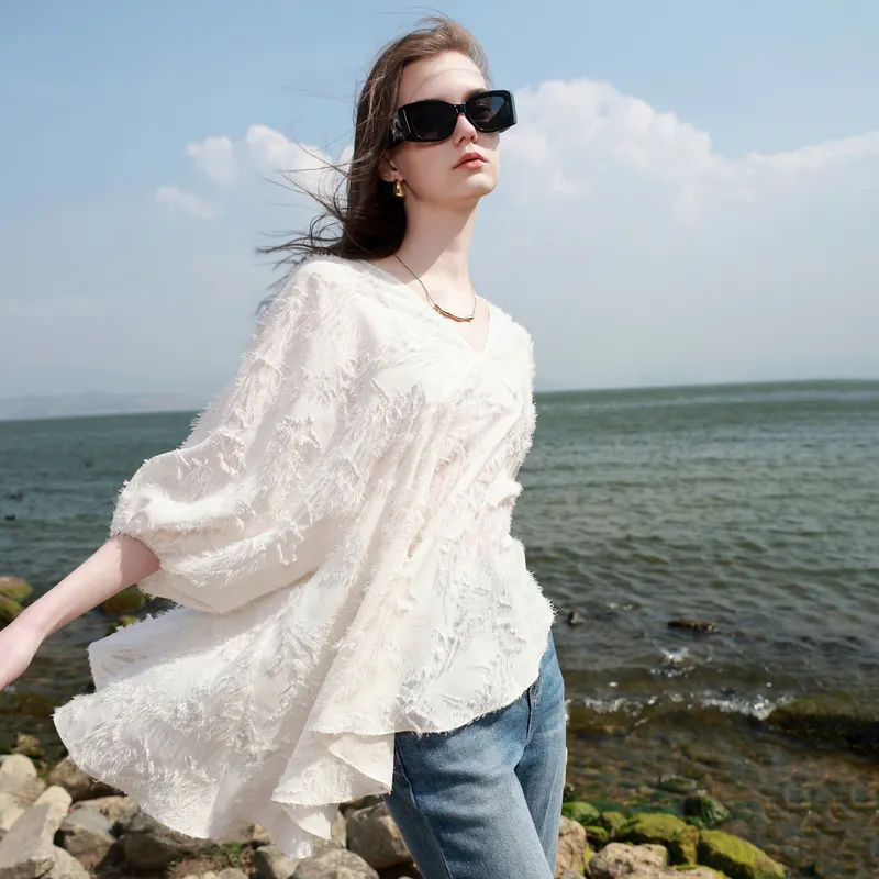3COLOUR Chiffon Doll Shirt Women's-2