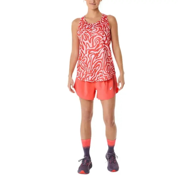 Asics ROAD 3.5IN SHORT Casual Shorts Women's Coral Reef-3