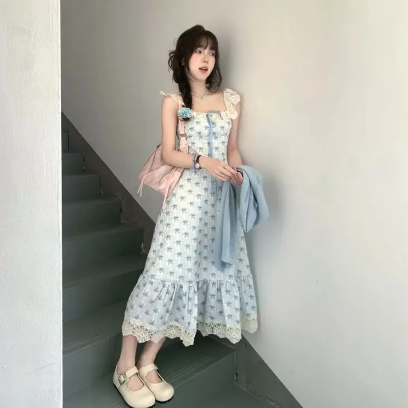 BEAUTIFUL CONFESSION Slip Dress Women's Blue-2