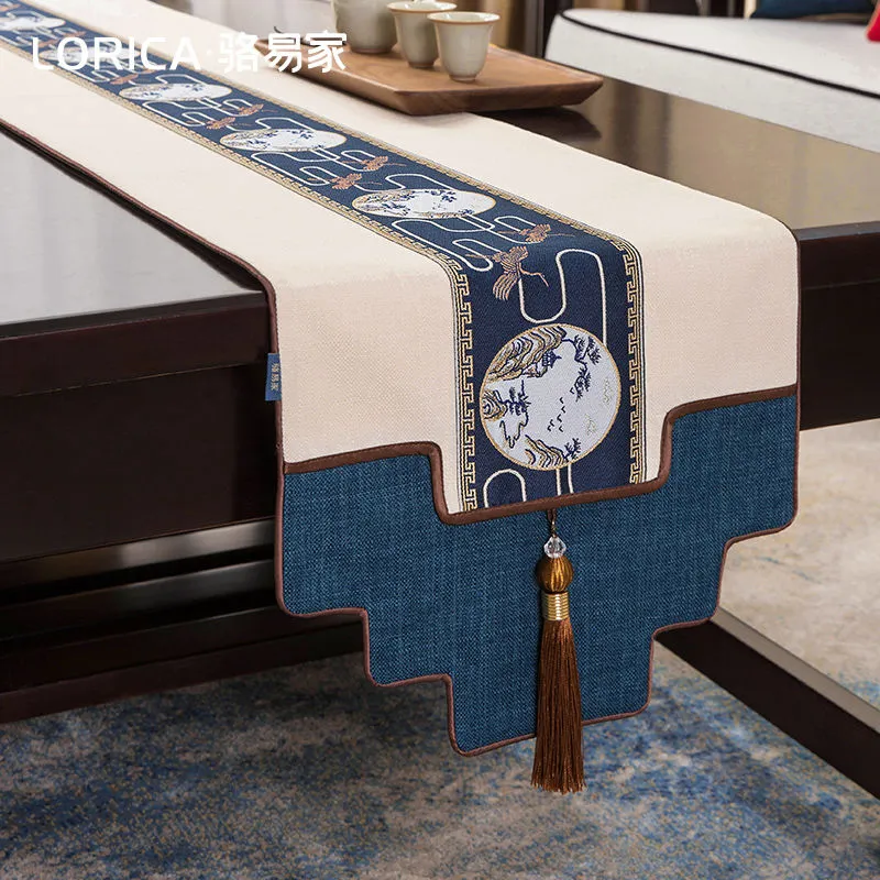 LUOYIJIA Fabric New Chinese Style Waterproof Table Runners & Tea Table Padding Cloth-1