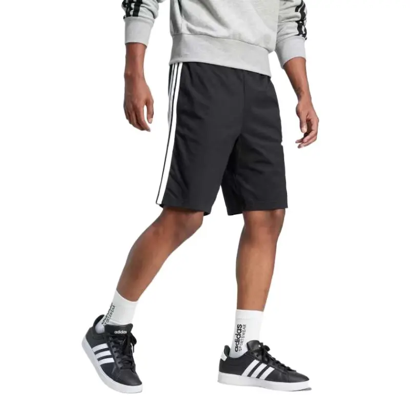 Adidas Essential3 Stripes Casual Shorts Men's Black-1