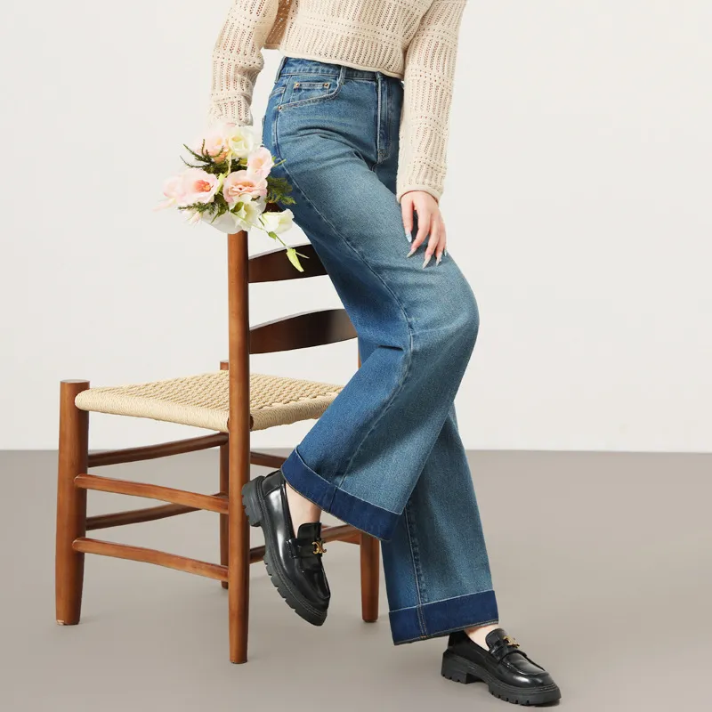 YUNGE Jeans Women's Blue-4