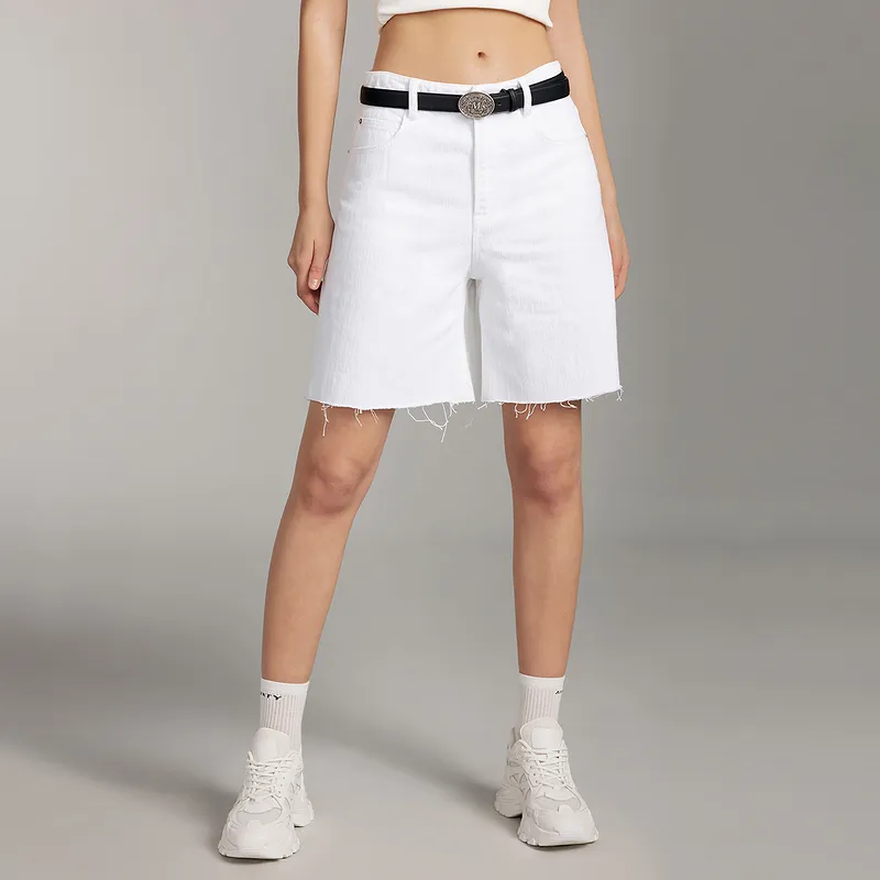 Miss Sixty Denim Shorts Women's White-2