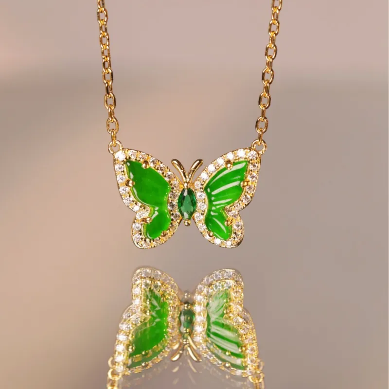 KALAIYIN Ice Glutinous Jadeite Necklaces Women's-3