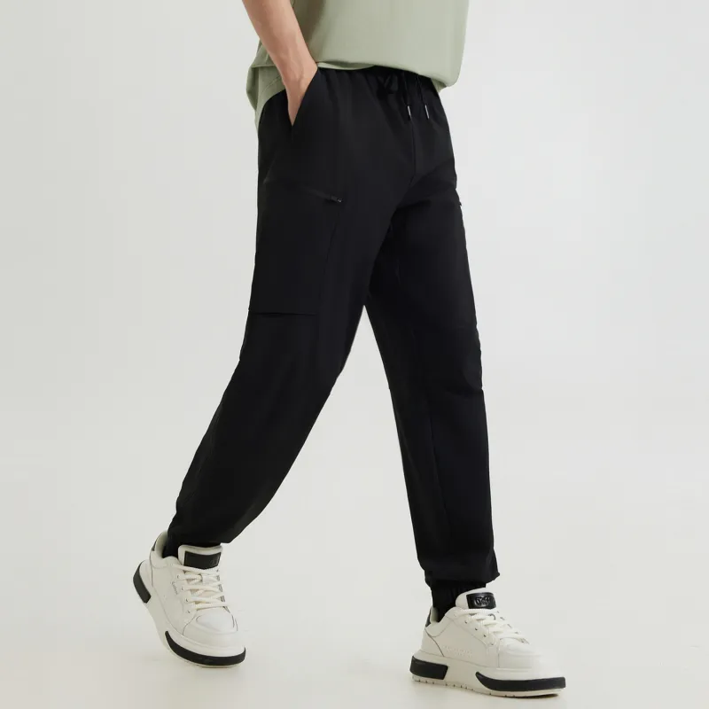 Cabbeen Casual Pants Men's Coal Black-4