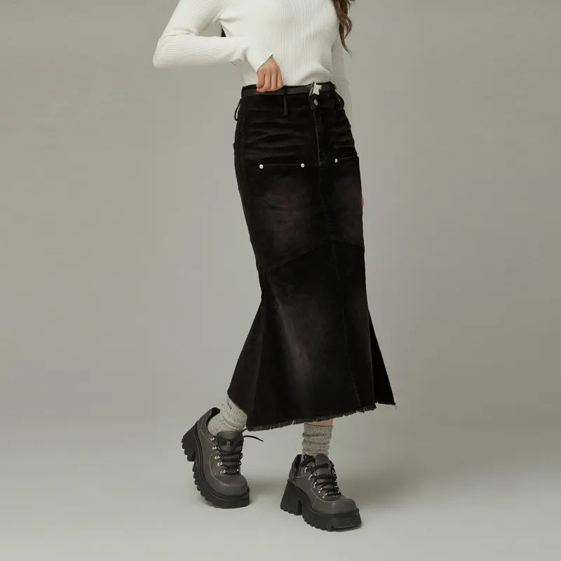 CHUU Casual Short Skirts Women's Black-3