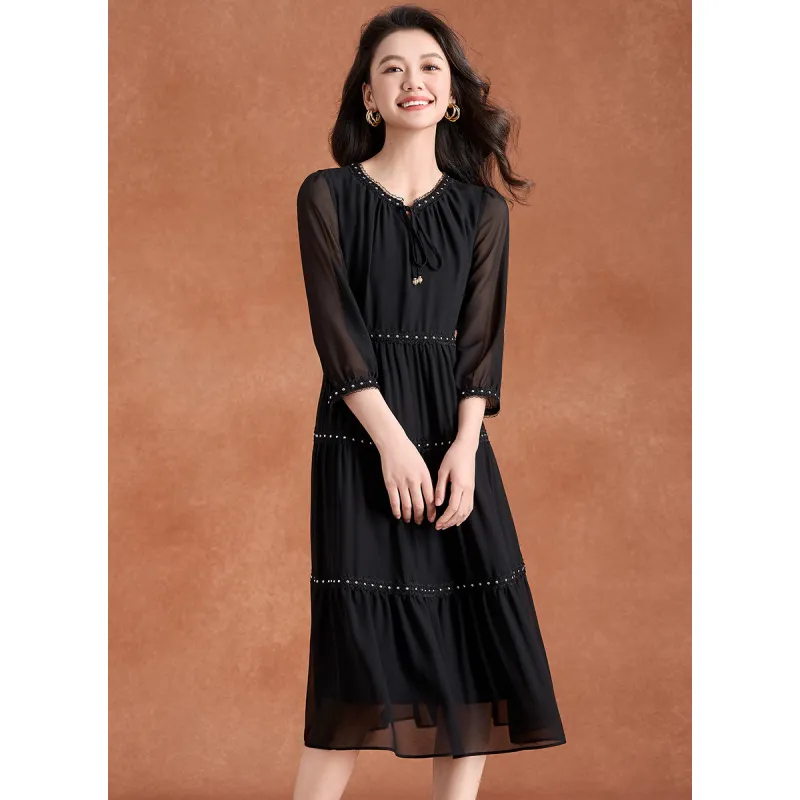 Mylan Long Sleeved Dress Loose Fit Women's-3