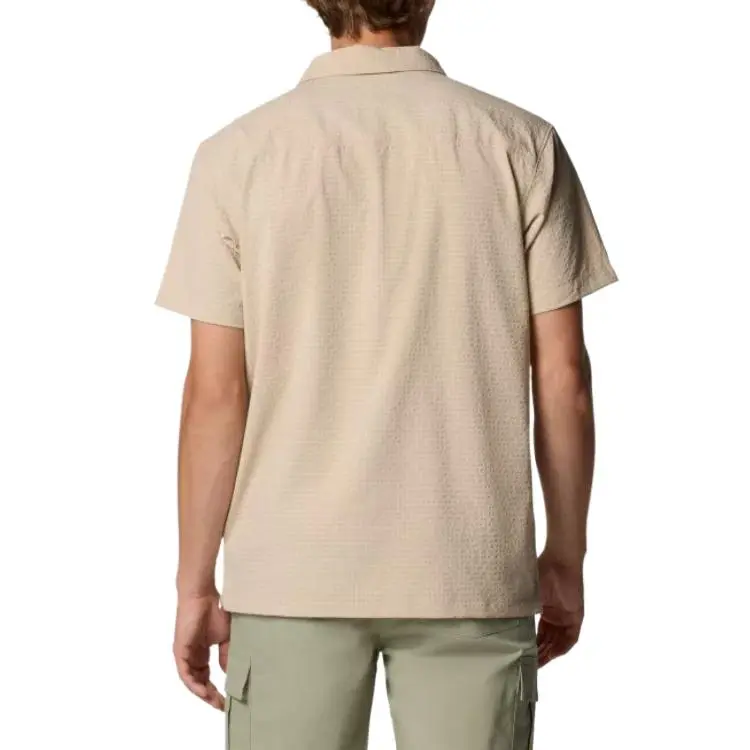 Columbia Utilizer Short Sleeve Camp Shirt Men's Ancient Fossil-1