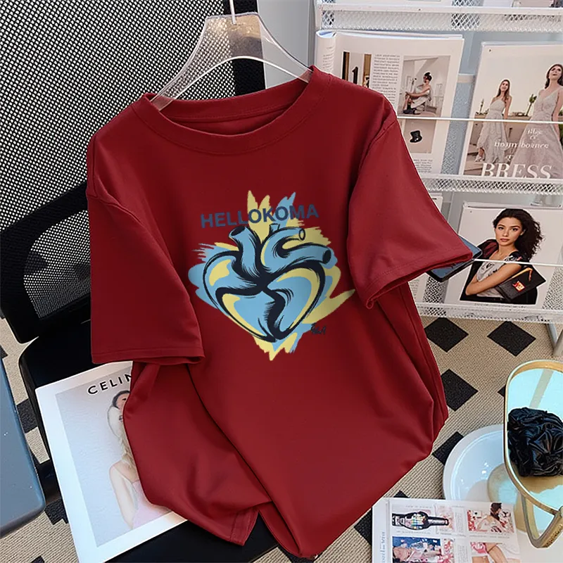 FAIRWHALE Drop Shoulder Sleeve T Shirt Women's-8
