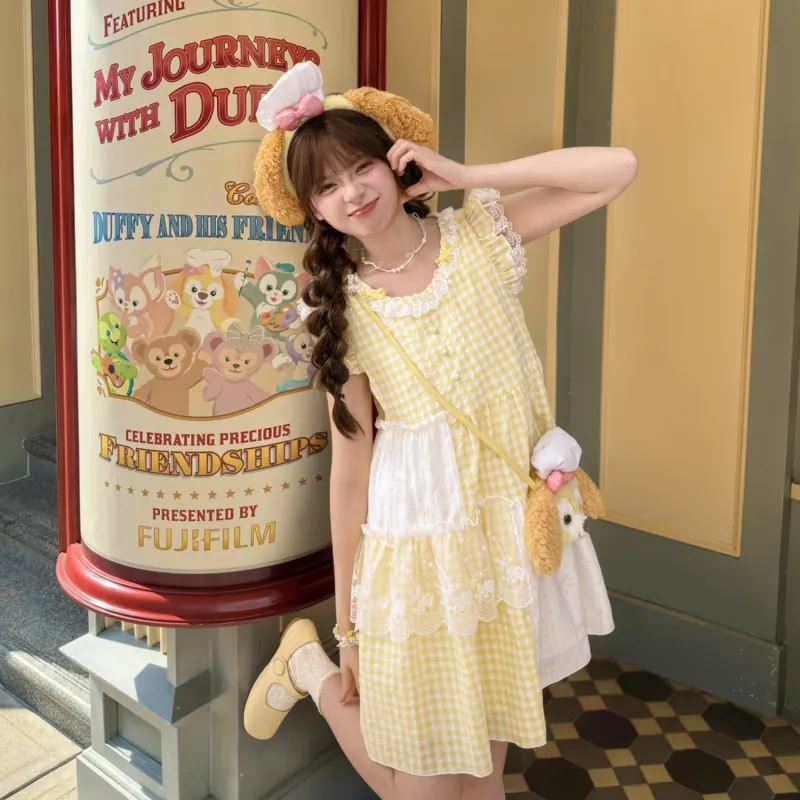SNBL Sleeveless Dress Women's Yellow-2