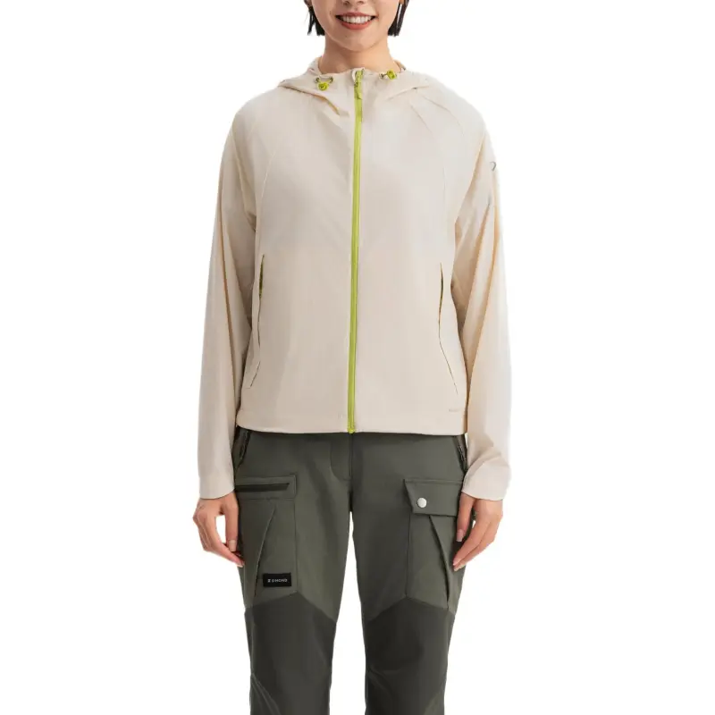 DECATHLON Waterproof, Windproof, And Breathable Sun Protection Clothing Women's Beige-4