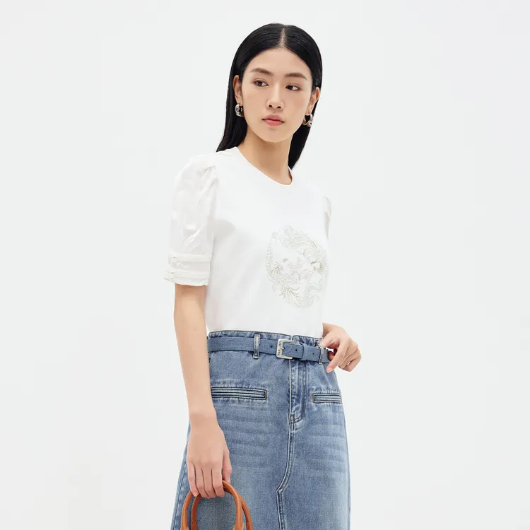 SHUIYUNJIAN T Shirts Women's White-3