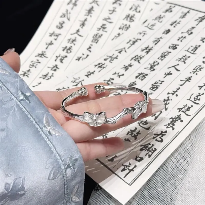 FUYUFU 999 Fine Silver Bangles Women's-4