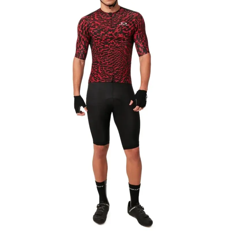 Oakley Endurance Dazzle Camo Jersey Soccer Jerseys Men's Red/Black-6