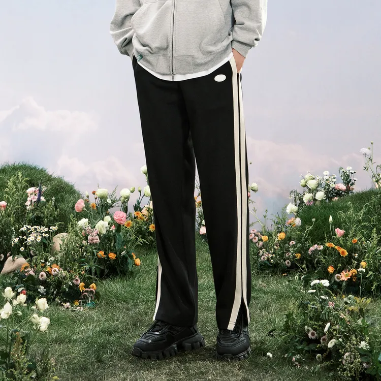 Bosieagender Casual Pants Unisex Black-5