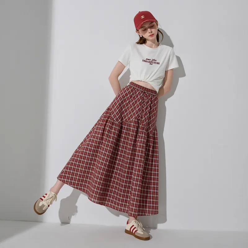 3COLOUR Casual Long Skirt Women's-4
