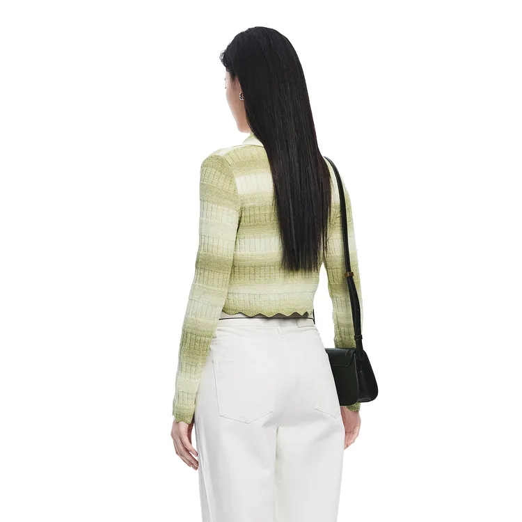 PEACEBIRD Knitwear Women's Divine Feast Green-4