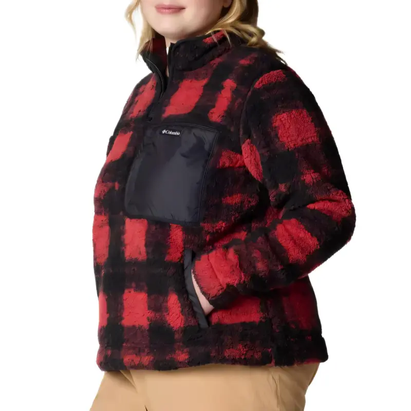 Columbia West Bend Quarter Zip Sweatshirt Women's Red-2