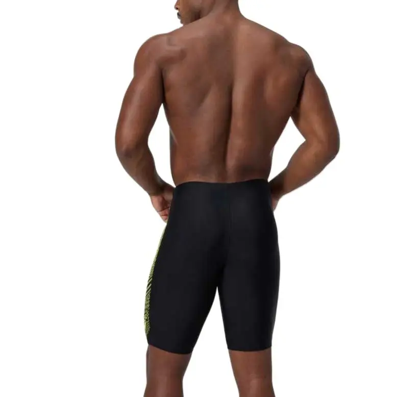 Speedo Swimming Shorts Men's Black Yellow-5