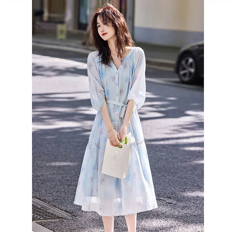 A Paradise For Awakening Short Sleeved Dress Women's-3