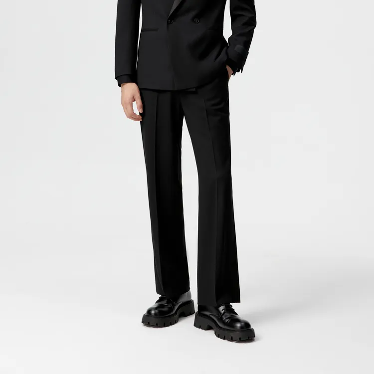 PEACEBIRD MEN Suit Trousers Men Black 1 Straight Fit-2