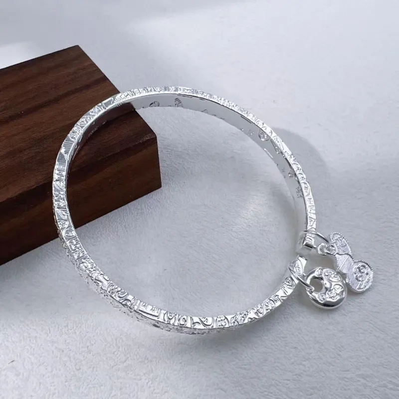 FUYUFU 999 Fine Silver Sterling Silver Bracelets Unisex-5