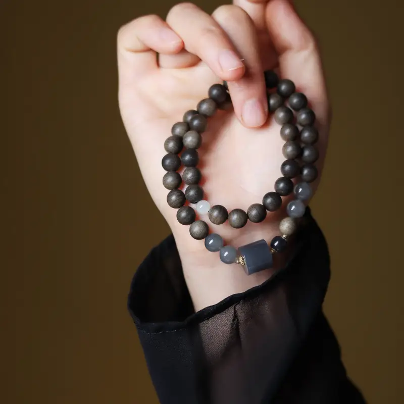 TIANTAISHAN Old Mountain Sandalwood Precious Wood Bracelets Unisex-2