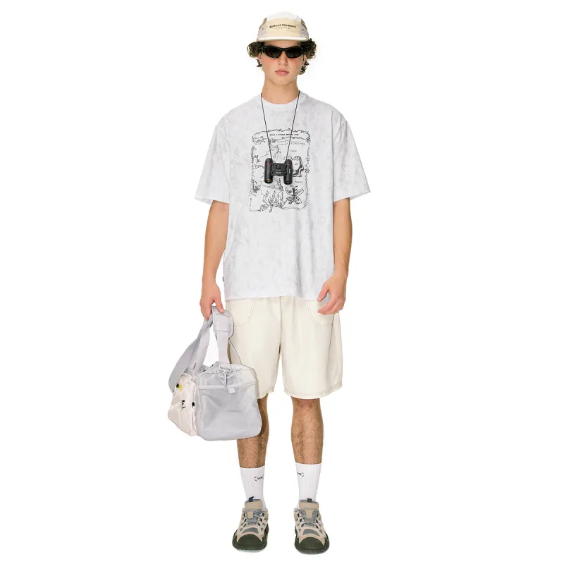 MYSAMESAME T Shirt Unisex Oatmeal White-1