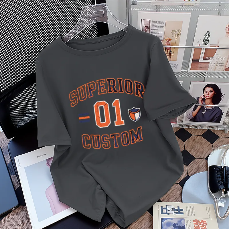FAIRWHALE Drop Shoulder Sleeve T Shirt Women's-14