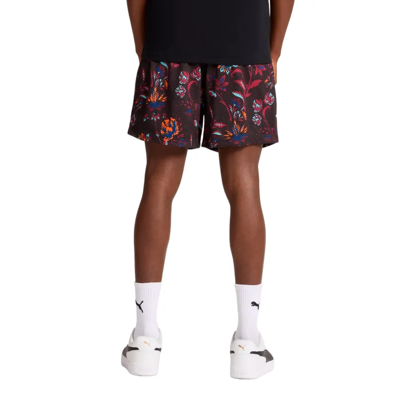 PUMA Floralgraphic Casual Shorts Men's Black-3