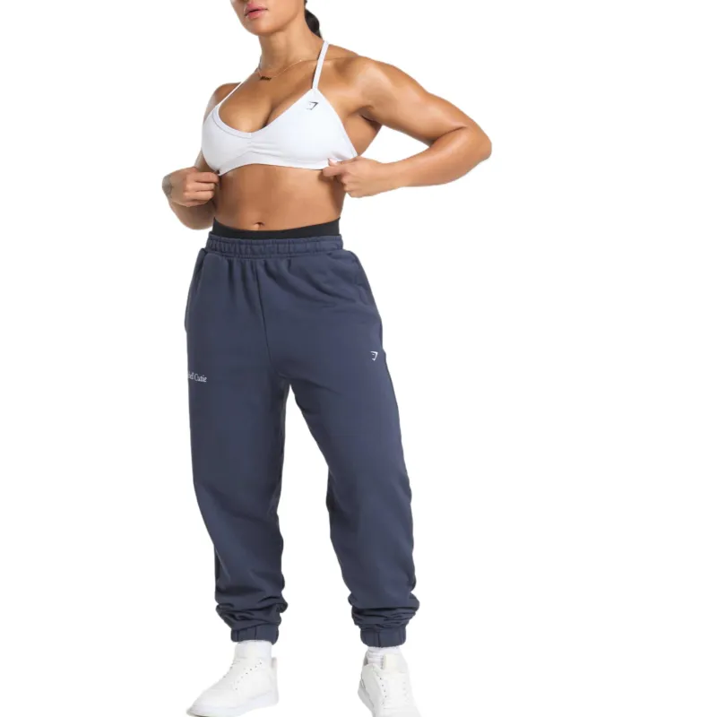 GYMSHARK Knitted Sweatpants Women's Dark Blue-3