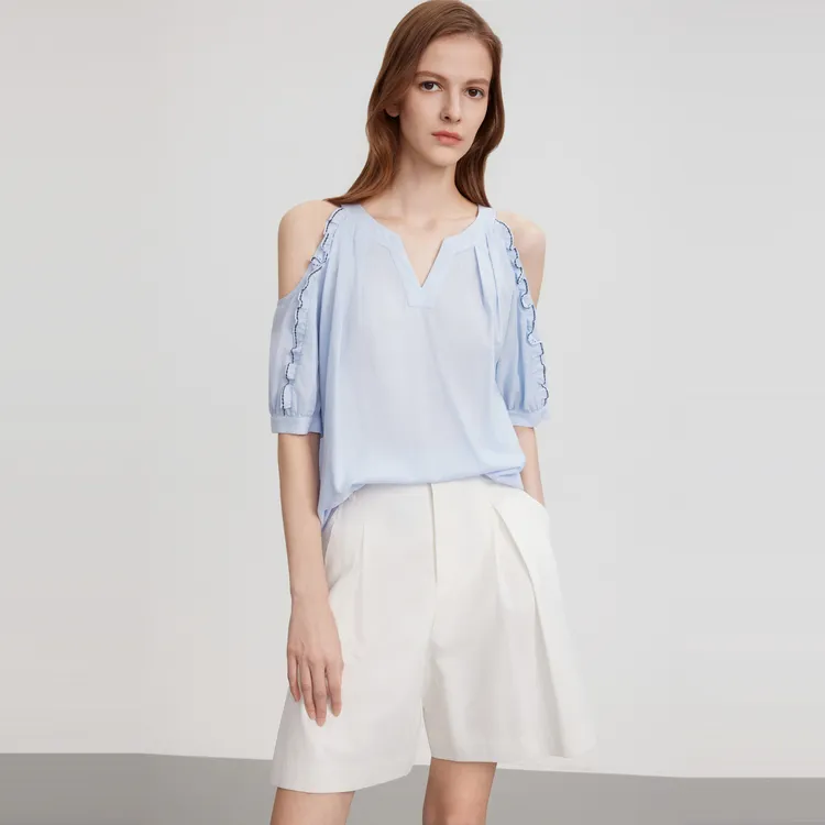 ELLE Shirts Women's Blue-2