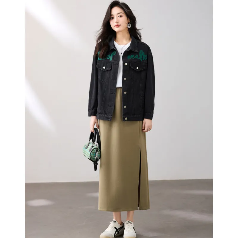 Like The Age Of Water Velvet feel Coat Women's Black-2