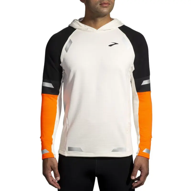 Brooks Run Visible Thermal Sweatshirt Men's White-1