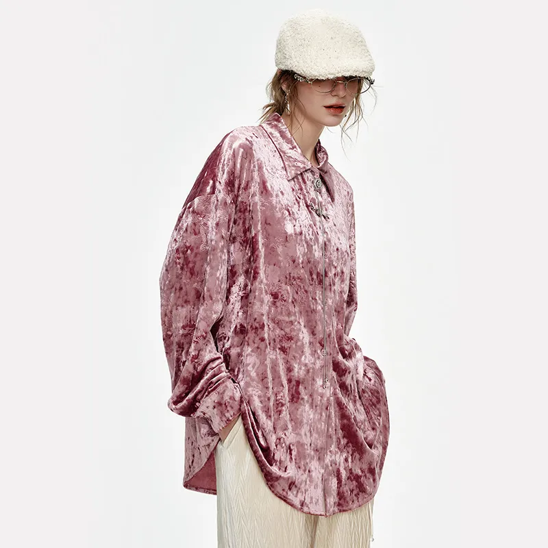 ELF SACK x MAOHELAOSHU Shirt Women's Plum Pink-3