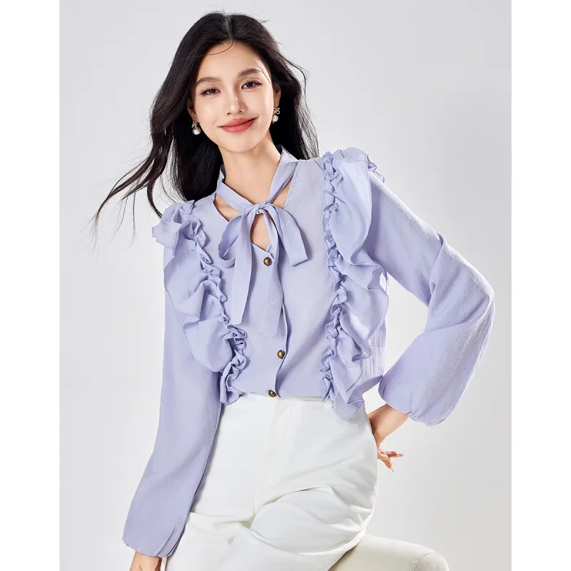 Love Elaine Shirt Women's Purple-1
