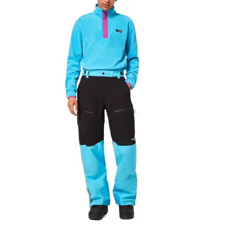 Oakley TNP LINED SHELL PANT 2.0 Ski Pants Unisex Black/Bright Blue-3