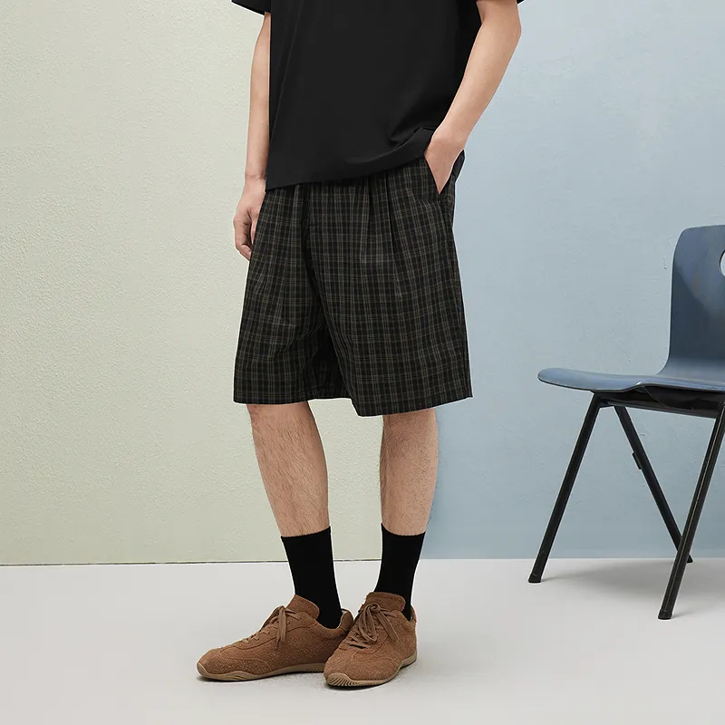 GXG Casual Shorts Men Plaid-3