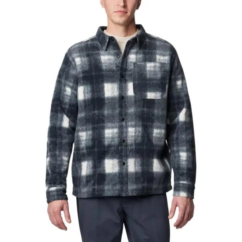 Columbia Steens Mountain Shirt Men's Black White-4
