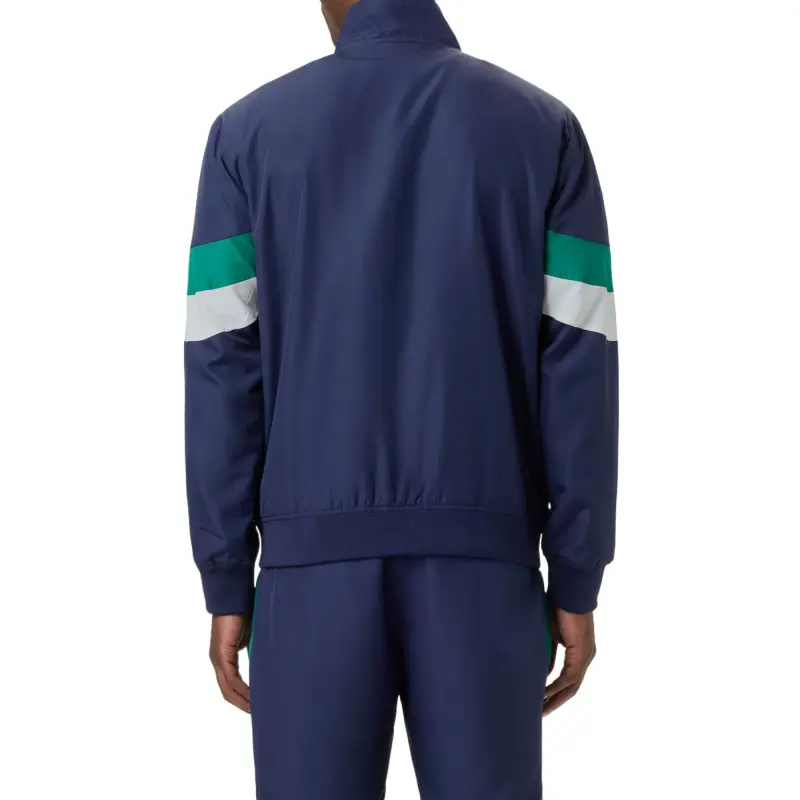 FILA Full Zip Woven Track Jackets & Coats Men's Marine Blue/Chalcedony/Gardenia Multicolor-2