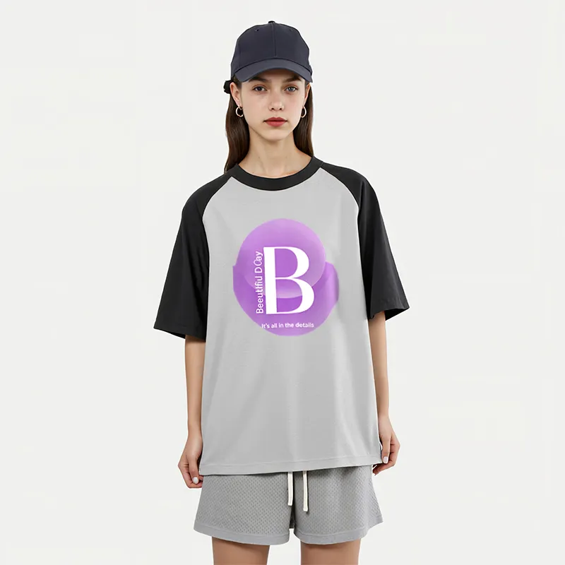 FAIRWHALE Drop Shoulder Sleeve T Shirt Women's-2