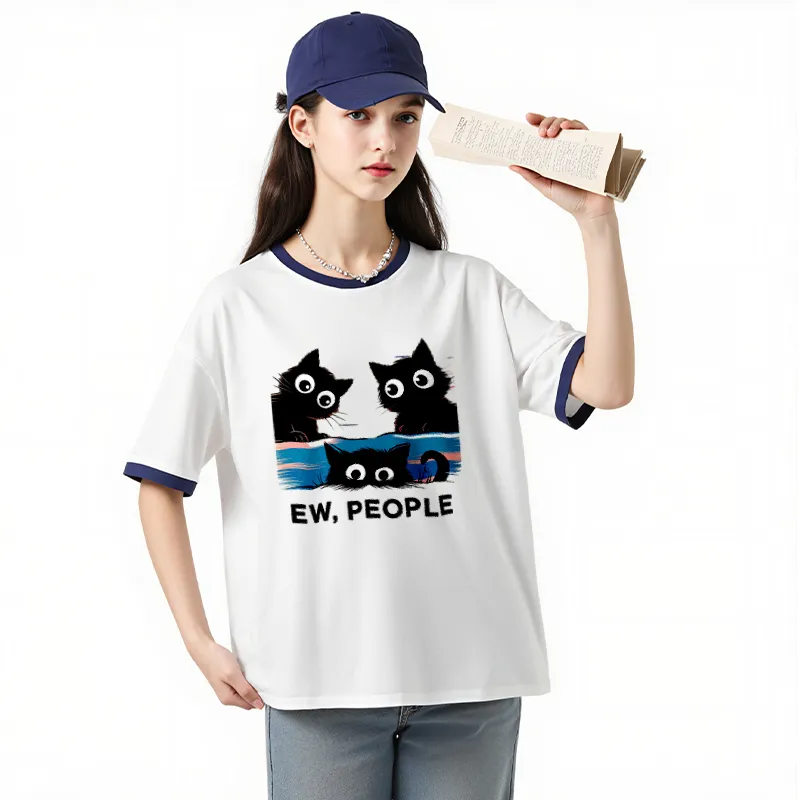 FAIRWHALE Drop Shoulder Sleeve T Shirt Women's-6