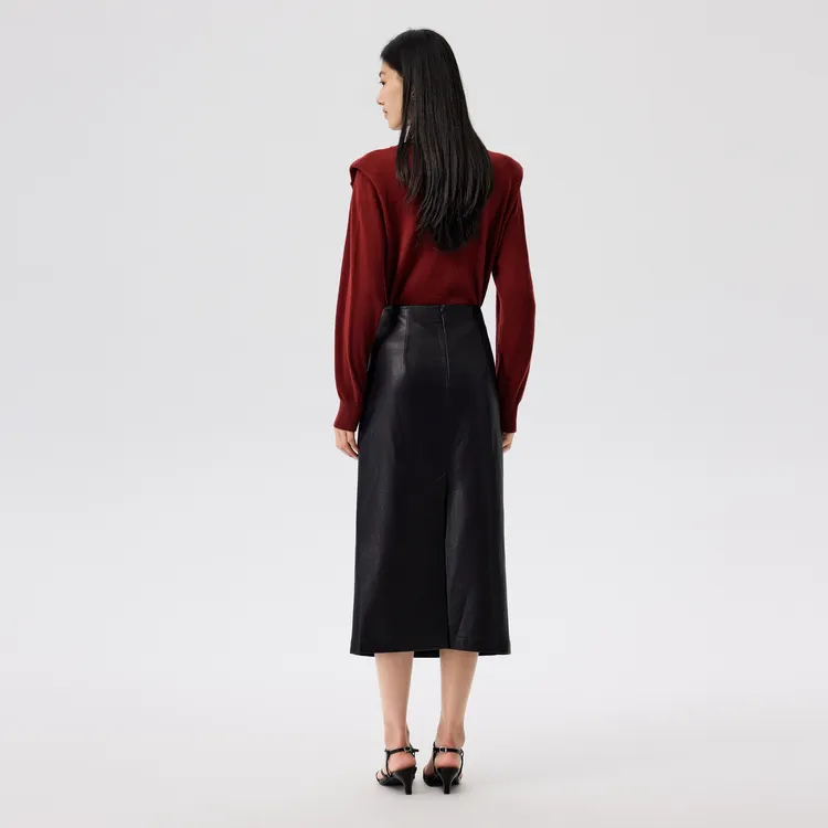 SHUIYUNJIAN Sweater Women's Burgundy-5