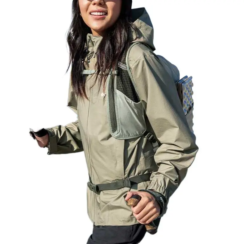 Columbia Sportswear SS25 Waterproof And Windproof Windbreaker Jacket Unisex Beige-2